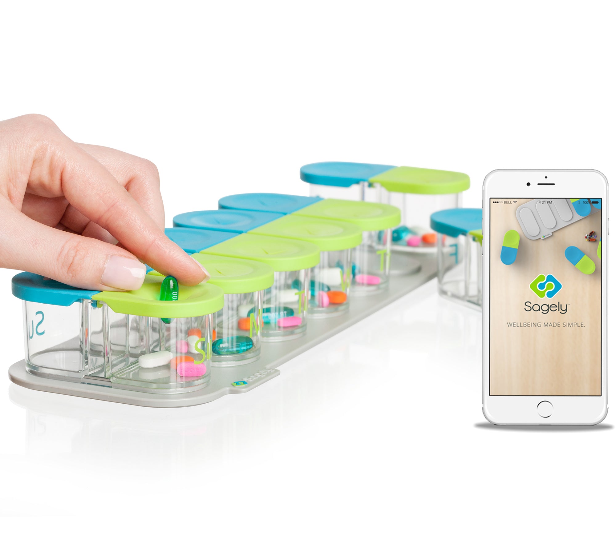 Sagely SMART XL Weekly Pill Organizer